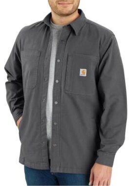 Carhartt Men's Dark Gray Lightweight Shirt Jacket